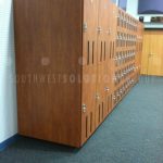 Band department music instrument lockers