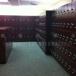 Band department musical instrument storage locker