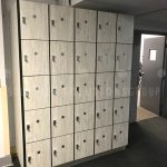 Band student instrument storage lockers