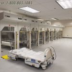Bariatric hospital bed maintenance storage lift