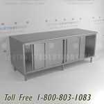 Base cabinet stainless steel sanitary storage