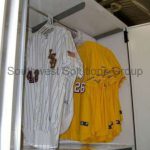 Baseball jerseys hanging jersey racks compact storage
