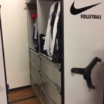 Basketball space saver storage system athletic equipment