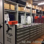 Basketball storage system with counter athletic equipment