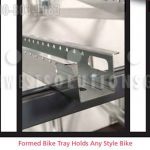 Bicycle storage 2 level rack bike cabinet