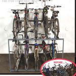 Bicycle storage two tier rack