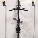 Bicycle storage wall mounted bracket dual point