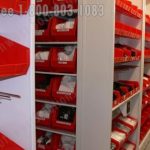 Bin and peg storage for football equipment