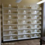 Book shelving cantilever wall