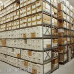 Box archive records shelving high density
