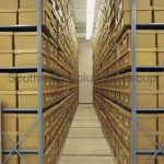 Box storage record dense shelving