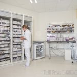Built in cabinets medical restocking supply room