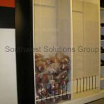 Bulk football storage shelving