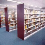 Cantilever library shelving book storage racks