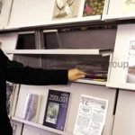 Cantilever periodical shelf magazine storage newspaper shelving