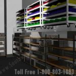 Cart storage tiltnstore system retail backroom
