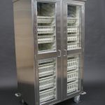 Casework cabinet carts stainless steel doors