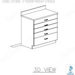 Casework drawers 3d view 54065 fp 1