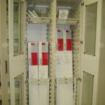 Catheter storage cabinet pull out shelf access