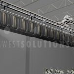 Ceiling automated overhead garment rack lifts