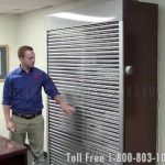 Clear slat doors security shutters shelving