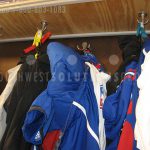 Clothing hanging jersey laundry ready sports equipment management