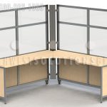 Collapsible cubicle desk work space office workstation