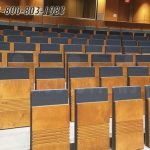 College lecture hall auditorium seating fold down chairs