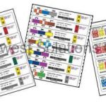 Color coded one piece file labels texas oklahoma arkansas kansas tennessee
