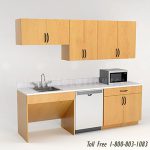 Commercial break room employee casework furniture ssg br08 4 l
