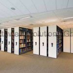 Compact bookstack shelving spacesaver high density manual assist