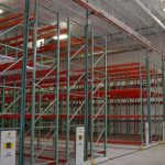 Compact pallet racks on tracks gsa high density mobile storage shelving dallas fort worth austin houston san antonio