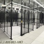 Computer server center colocation cage fencing
