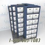 Condensing file archive box storage shelving seattle everett kent