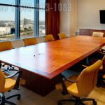 Conference room table large oversized veneer wood rectangular big large
