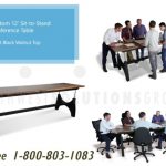 Conference table bench technical furniture adjustable sit stand