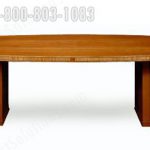 Conference table elliptical panel base real wood