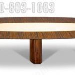 Conference table large oversized veneer wood oval big data power