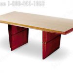 Conference table wood inlay convex sycamore veneer