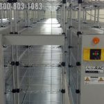 Cooler storage refrigerated mobile shelving system freezer racks