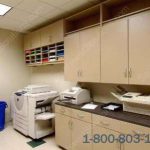 Copy fax room modular office casework cabinets movable millwork furniture cabinetry storage sorting tx ks ar ok tn