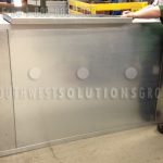 Corporate bike storage locker stainless steel