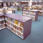 Counter shelving library storage