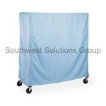 Covered wire shelving carts mobile racks