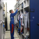 Cubby athletic storage university sports game day gear locker