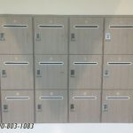 Cubby locker drop slot keyless in wall
