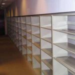 Custom office file shelving open shelf storage