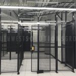 Data server room secure wire mesh colocation cage