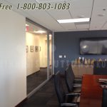 Demountable architectural glass walls office