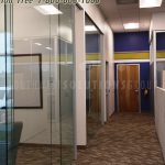 Demountable moveable office glass walls